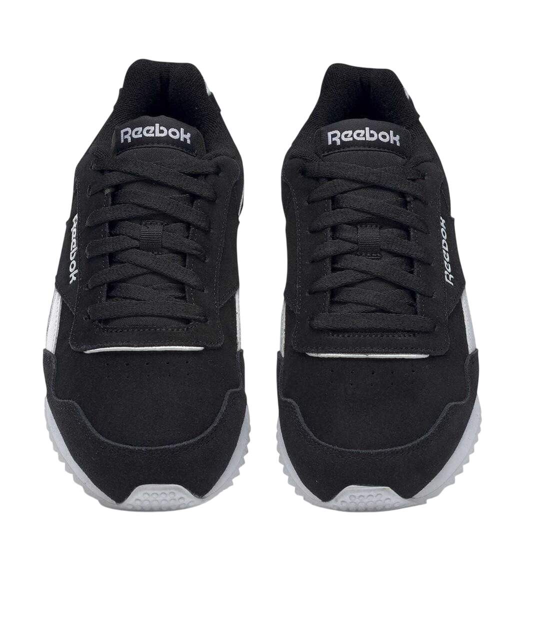 Mens Royal Glide Ripple Suede Trainers Black White Reebok-2
