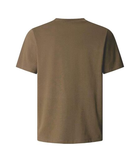 T-Shirt marron foncé homme pepe jeans contrast connor