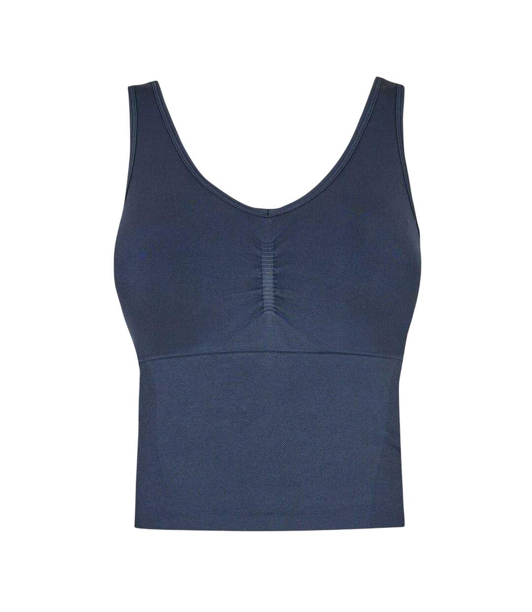 Débardeur Sans Manches Femme Bleu Marine USA-2