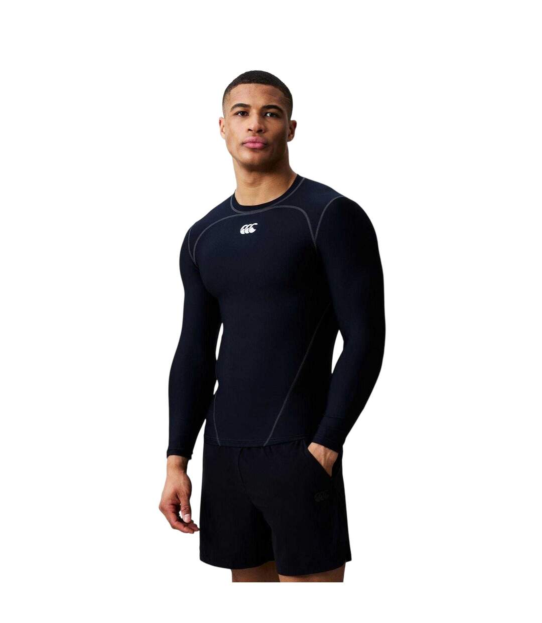 Mens Base Layer Top Black Canterbury-4