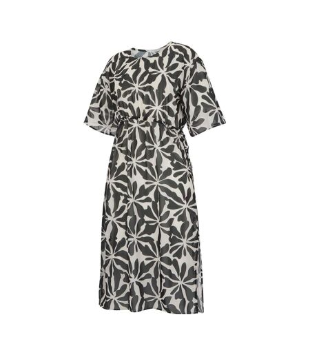 Caftan Motif/style Floral Abstrait Avorno Femme Noir Blanc Regatta