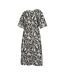 Caftan Motif/style Floral Abstrait Avorno Femme Noir Blanc Regatta-4