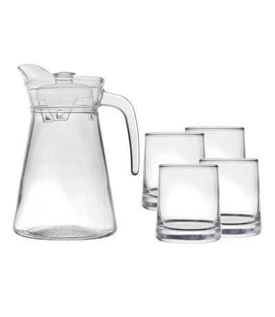 Carafe & 4 Verres Dolce Vita 1,5L Transparent