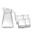 Carafe & 4 Verres Dolce Vita 1,5L Transparent-1