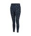 Womens/ladies influential animal print gym leggings moonlight denim Dare 2B-3