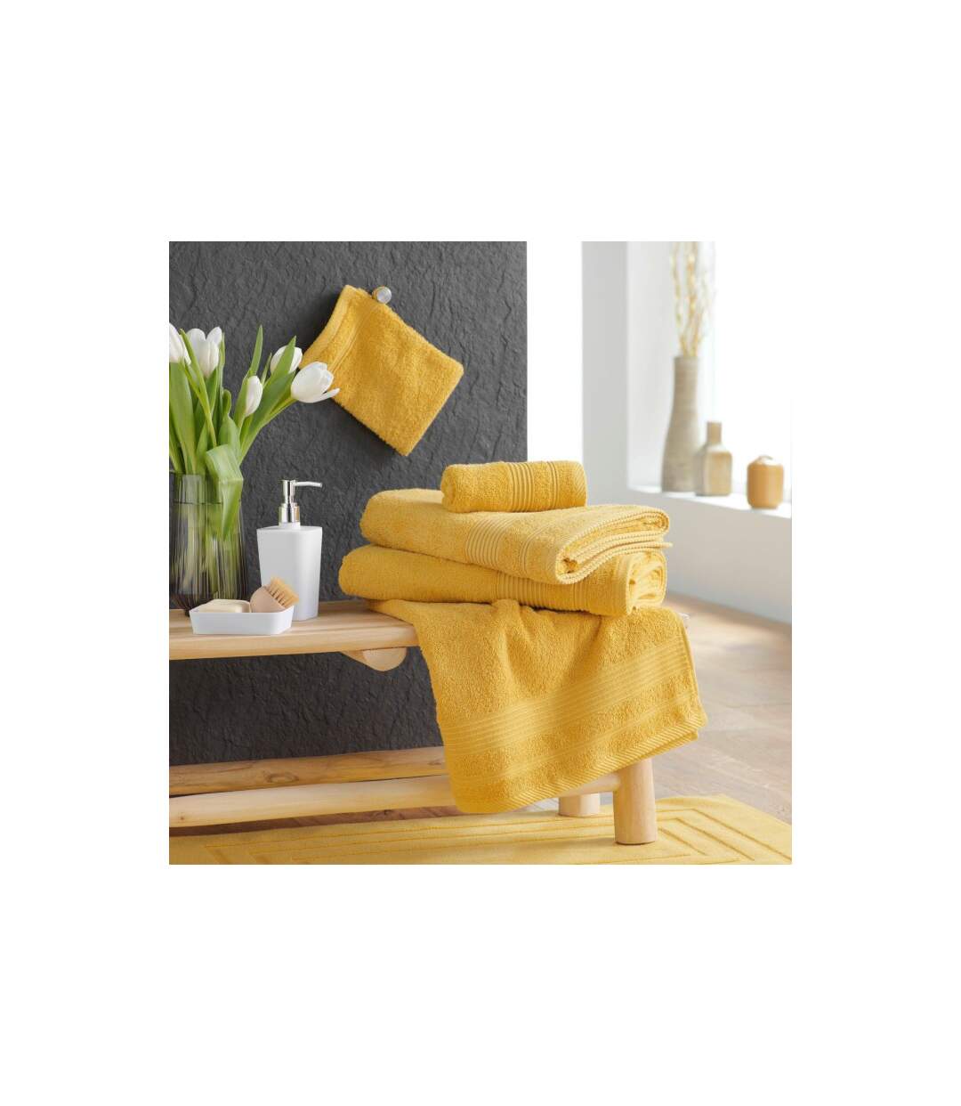 Drap de Bain Tendresse 90x150cm Mimosa-2