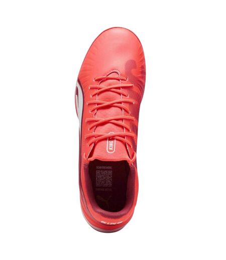 Mens King Match It Indoor Football Trainers Glowing Red Puma