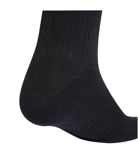 Lot De 3  Chaussettes Motif/style 3 Rayures Adulte Noir Adidas