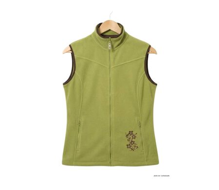 Gilet Polaire Femme Sans Manches SH1026 Vert/Marron (Mayflower)