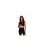 Womens/ladies Seamless Slim Compression Shorts Black Calvin Klein-1
