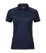 Womens/ladies Luxury Sport Polo Shirt Navy Tee Jays-1