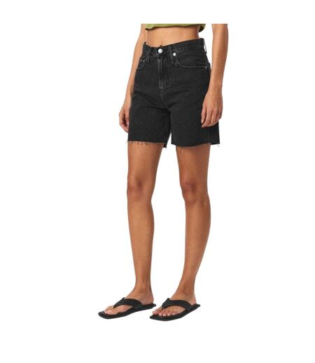 Womens/ladies Denim 5 Pockets Shorts Black Denim Calvin Klein