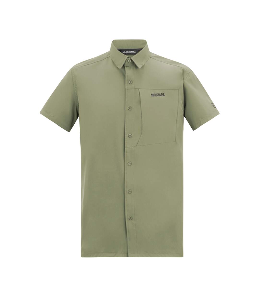 Chemise Manches Courtes De Voyage Homme Vert Sauge Regatta-2