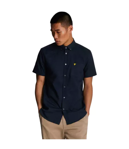 Chemise Manches Courtes Homme Bleu Marine Lyle & Scott
