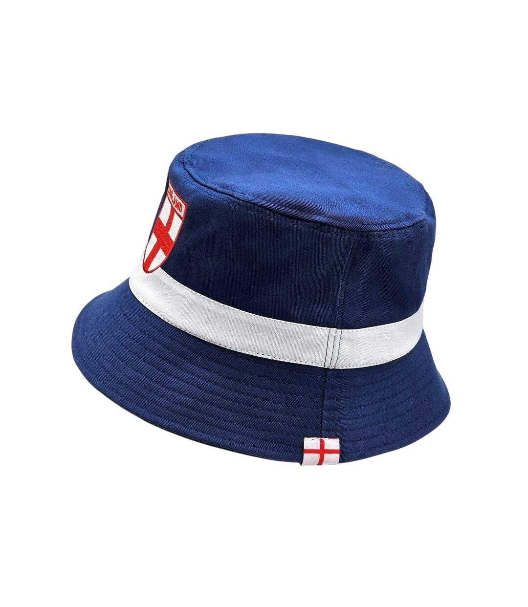 Unisex Adult Shield Cotton Match Bucket Hat White England-3