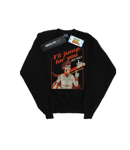 Disney Sweatshirt Womens/Ladies Toy Story 4 Duke I'll Jump For You (Noir) - UTBI42110