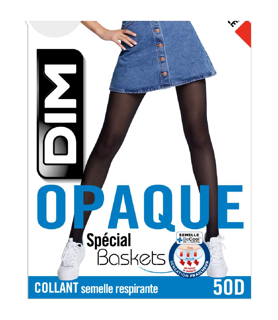 Collant Opaque Velouté Spécial Sneakers 50D Style-2