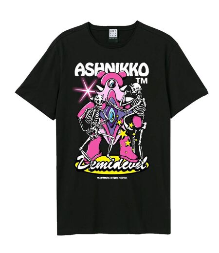 Unisex Adult Demidevil Ashnikko Halloween T-shirt Black Amplified