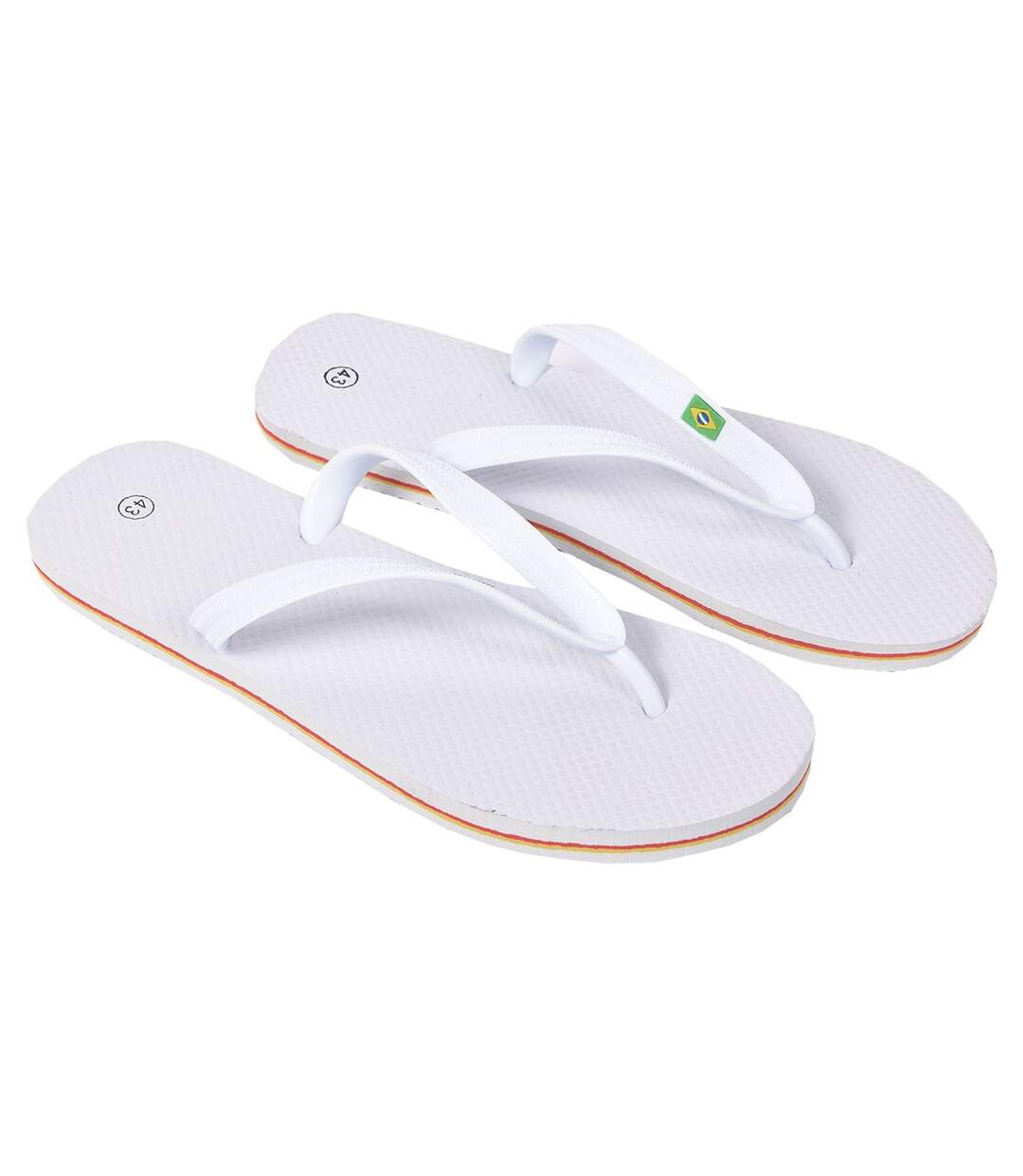 Tong Homme Mode- Chaussure de Plage Piscine - U7560 BRESIL BLANC