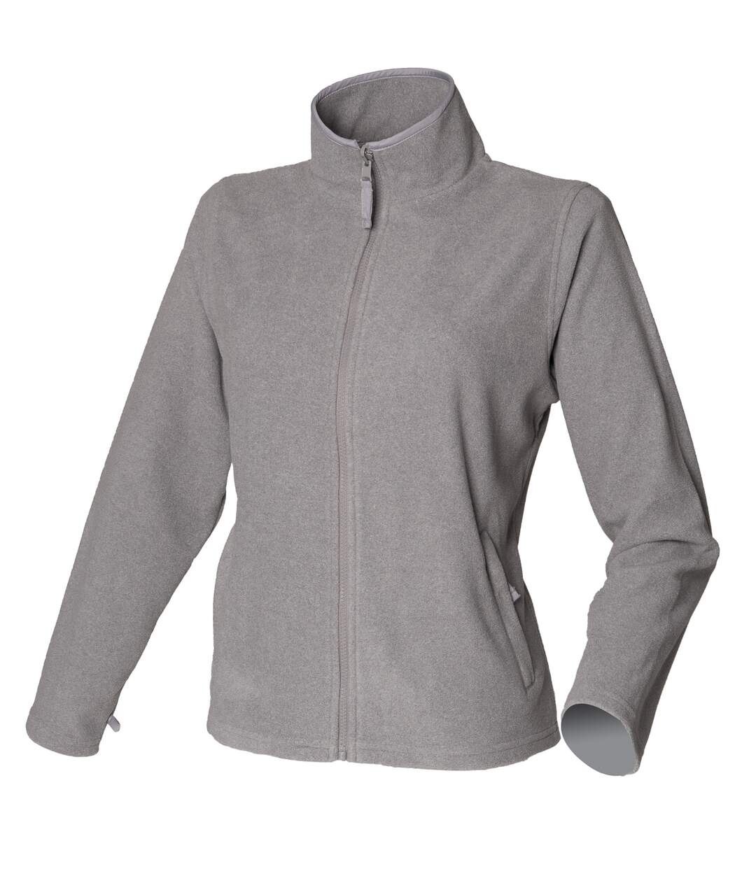 Henbury Womens/Ladies Microfleece Anti-Pill Jacket (Heather Grey) - UTRW679