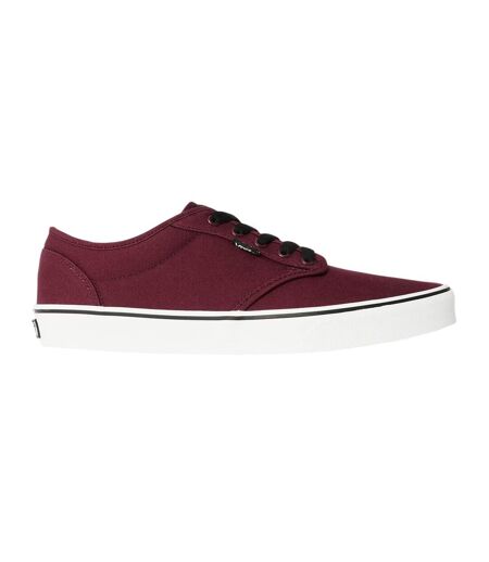Mens Atwood Canvas Trainers Oxblood Vans