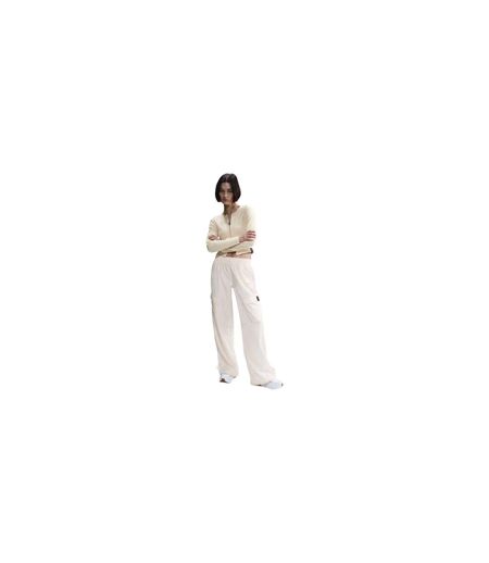 Womens/ladies Trend Wide Leg Cargo Trousers White Nike