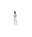Womens/ladies Trend Wide Leg Cargo Trousers White Nike-1
