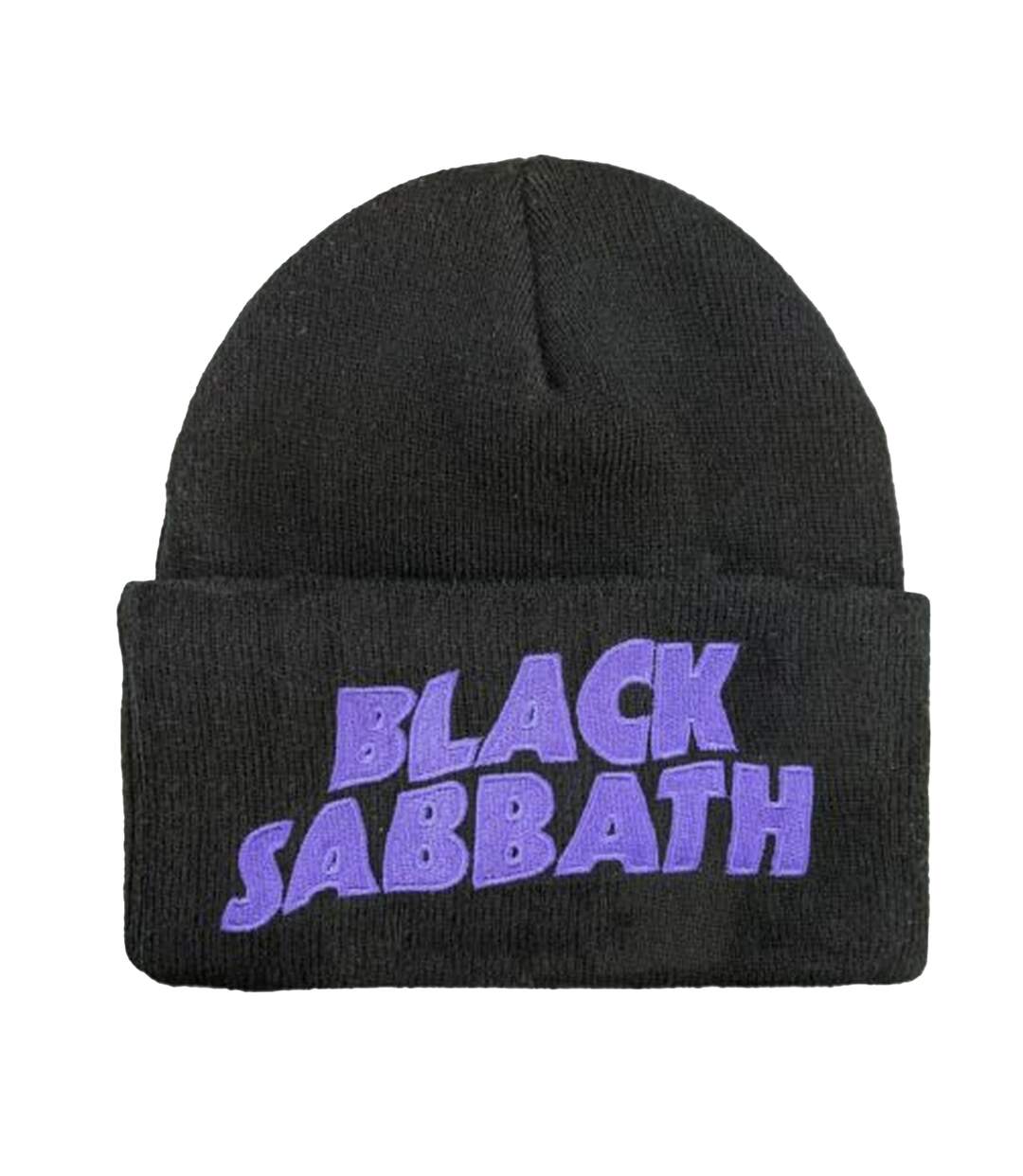 Unisex Adult Logo Black Sabbath Beanie Black Purple Amplified-1