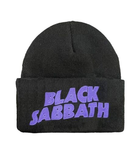 Unisex Adult Logo Black Sabbath Beanie Black Purple Amplified