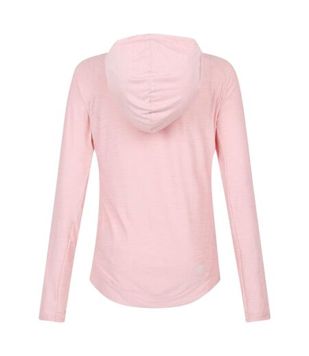 Sweat à capuche sprint city femme rose cristal chiné Dare 2b