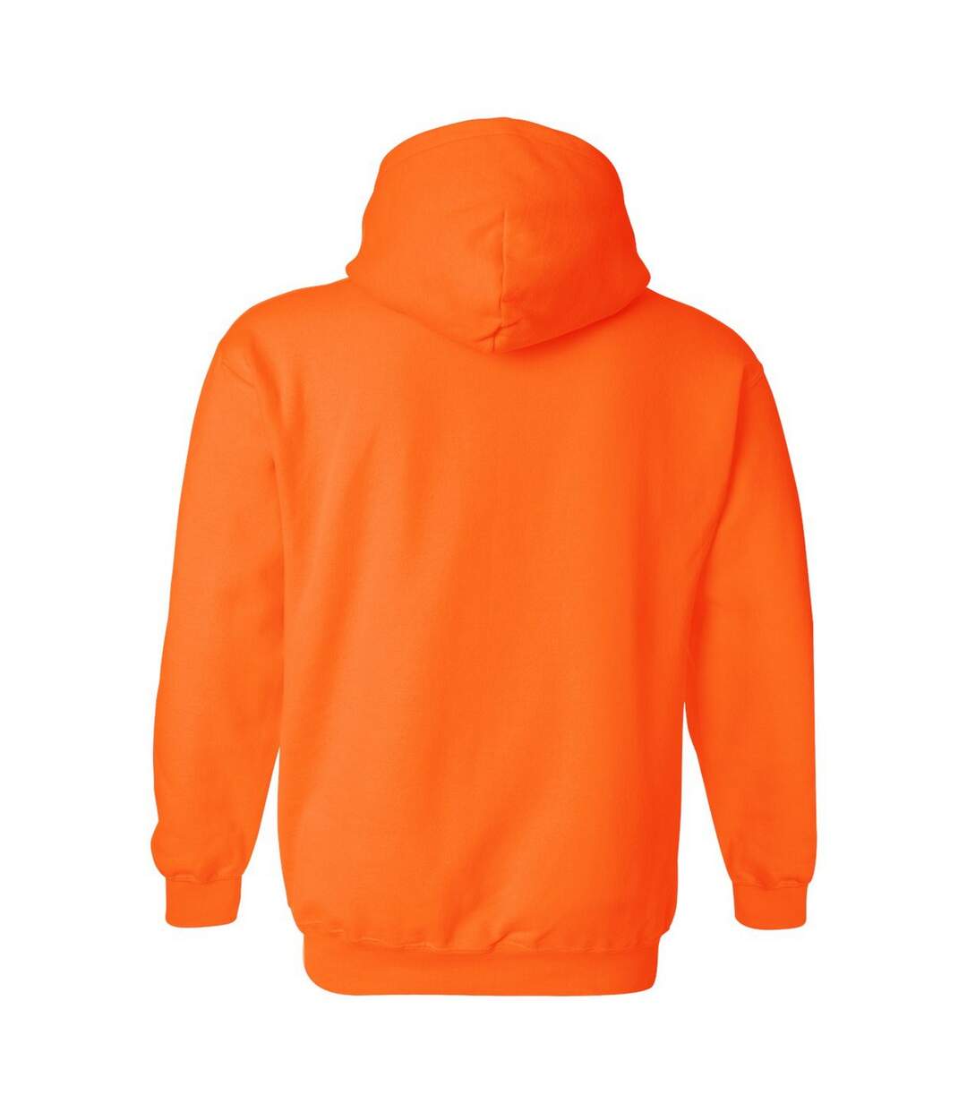 Sweat À Capuche Adulte Orange Fluo Gildan-2