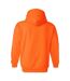 Sweat À Capuche Adulte Orange Fluo Gildan-2
