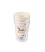 Lot de 6 Gobelets en Papier Anniversaire Coloré 25cl Blanc-2