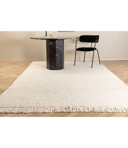 Tapis Déco en Laine Betina 300x400cm Blanc