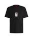 T-shirt Motif/style Imprimé Graphique Homme Noir Hugo-1
