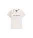 Womens/ladies Chest Logo Crew Neck T-shirt Oatmilk Beige Marl Tommy Hilfiger-1
