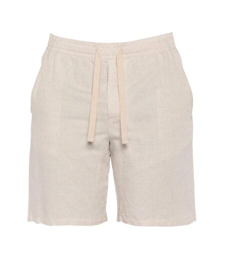 Short beige homme schott lin shine