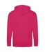 Sweatshirt à capuche et fermeture zippée homme rose Awdis