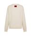 Unisex Adult Ribbed Sweatshirt White Hugo-2