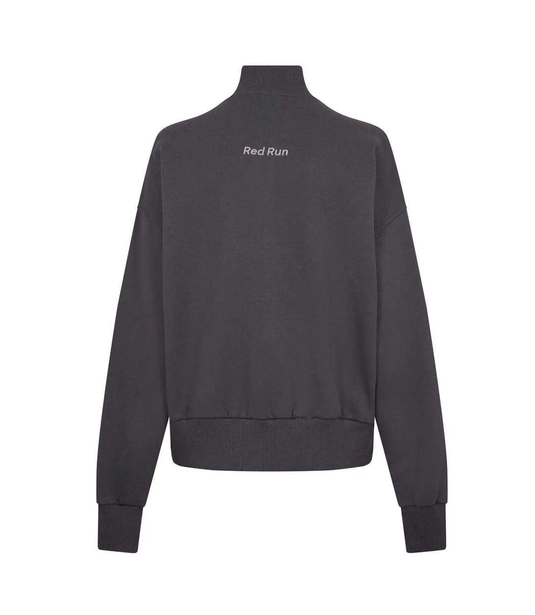 Womens/ladies Cotton Jumper Grey Red Run-3