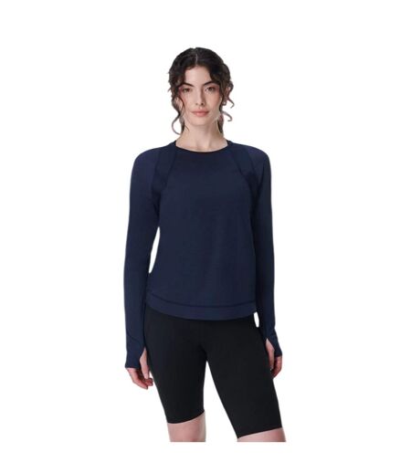 Haut Manches Longues Breathe Easy Femme Bleu Marine Foncé Sweaty Betty