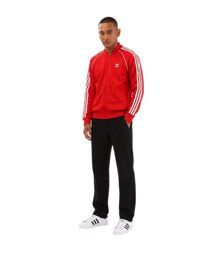 Mens Adicolor Track Jacket Red Adidas
