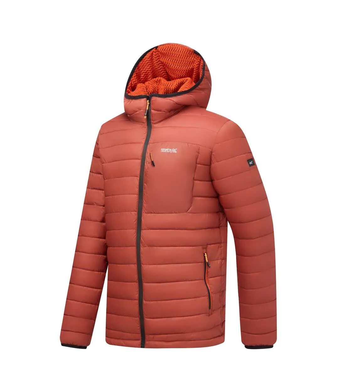 Doudoune Matelassée Homme Rouge Brûlé Noir Regatta-4