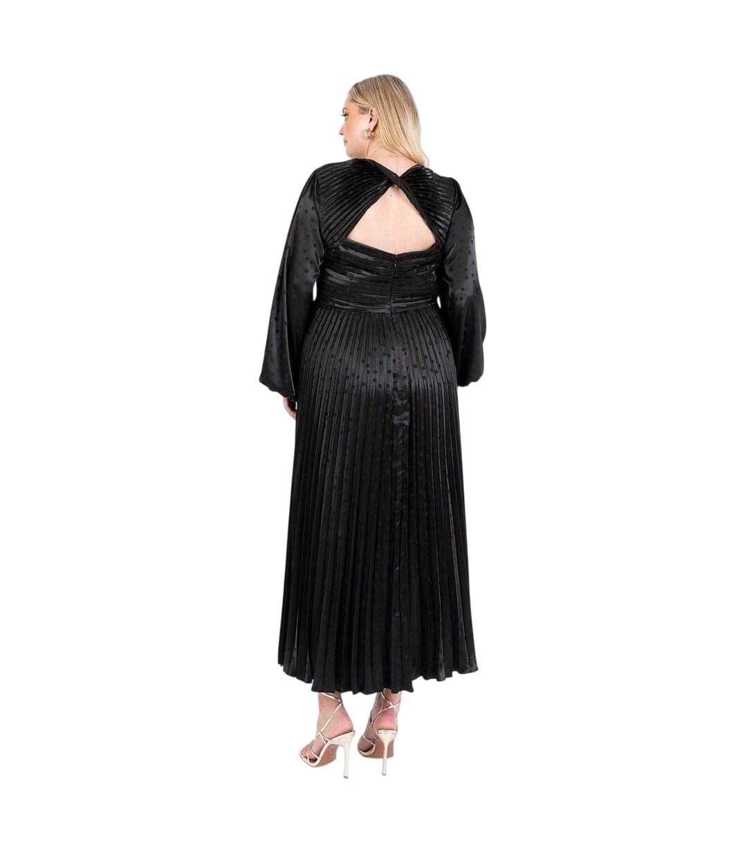 Robe Portefeuille Femme Noir Lovedrobe-3