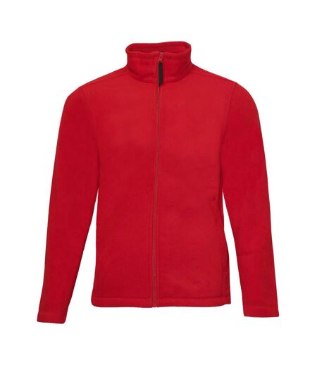 Regatta Mens Plain Micro Fleece Full Zip Jacket (Layer Lite) (Classic Red)