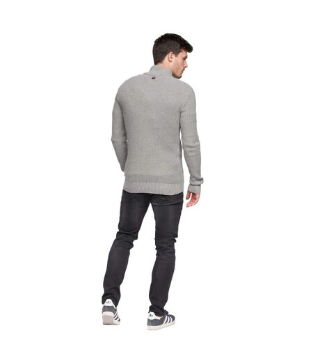 Pull gardfire homme gris chiné Duck and Cover