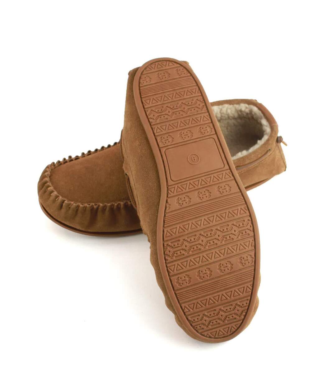 Mens owen berber suede moccasins chestnut Eastern Counties Leather-2