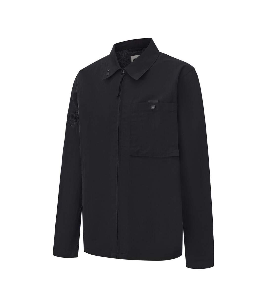 Mens Nylon Overshirt Black Pretty Green-3