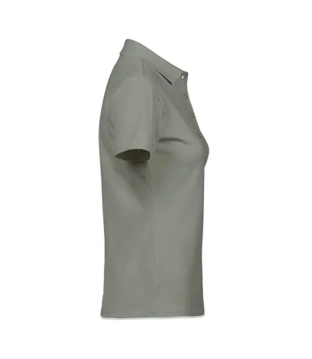 Womens/ladies Luxury Stretch Polo Shirt Sage Tee Jays