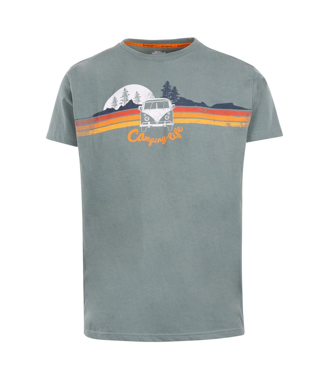 T-shirt cromer homme bleu gris Trespass-1